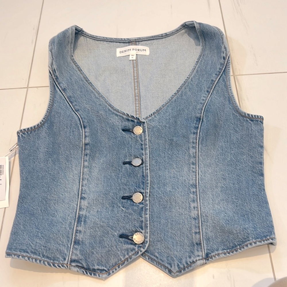 NWOT Denim Forum vest